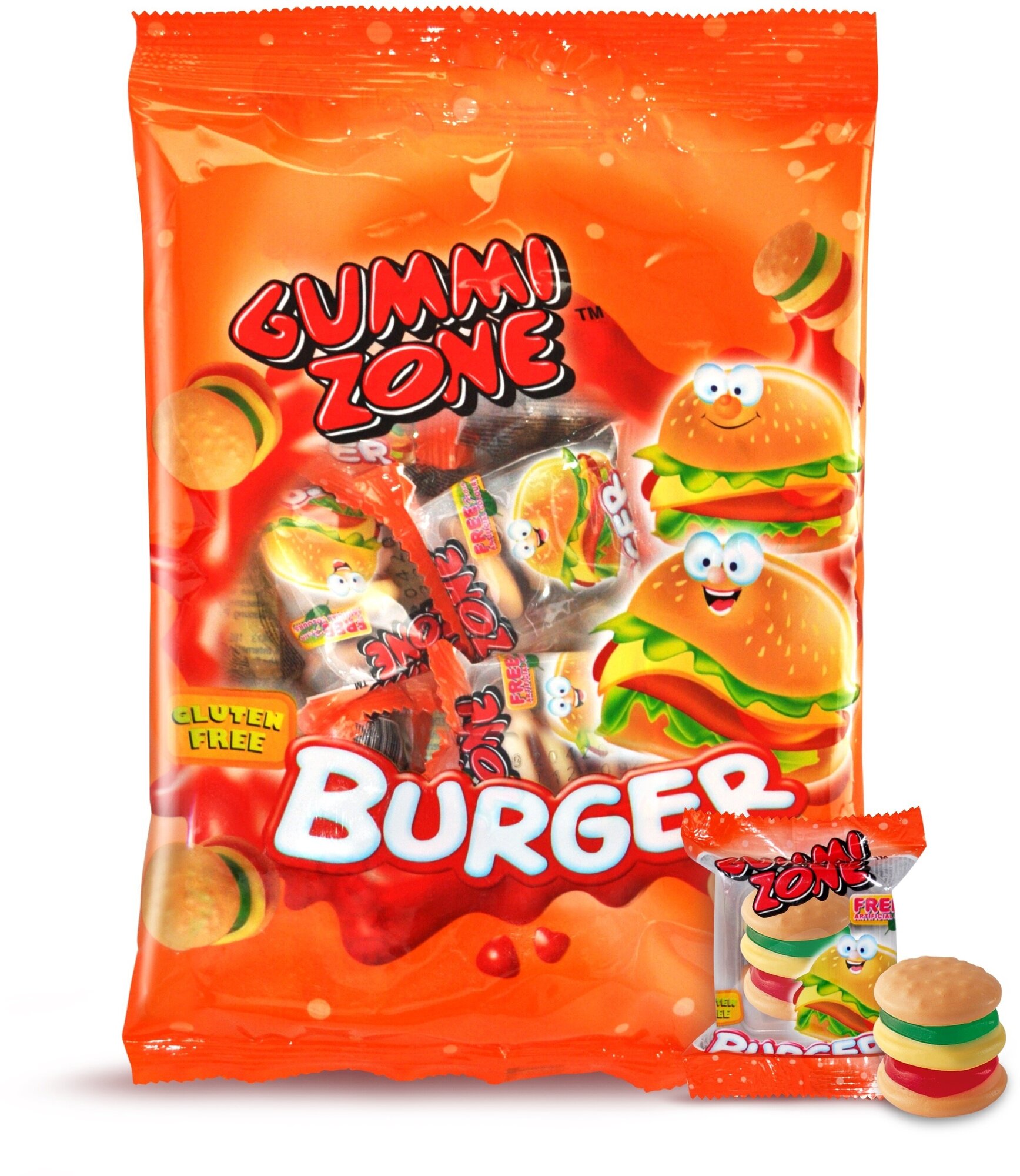 Мармелад жевательный Бургер в пакетах (Burger Bag) 77г.