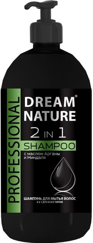 Шампунь Dream Nature PROFESSIONAL c маслом Арганы и Миндаля 1 л