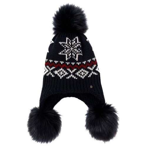 фото Шапка женская finn flare, цвет: темно-синий w19-12158_101, размер 56