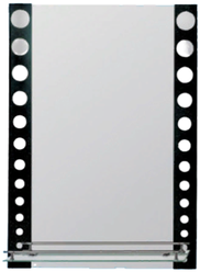 Зеркало прямоугольное Frap F619, с полкой, 70 x 50 см