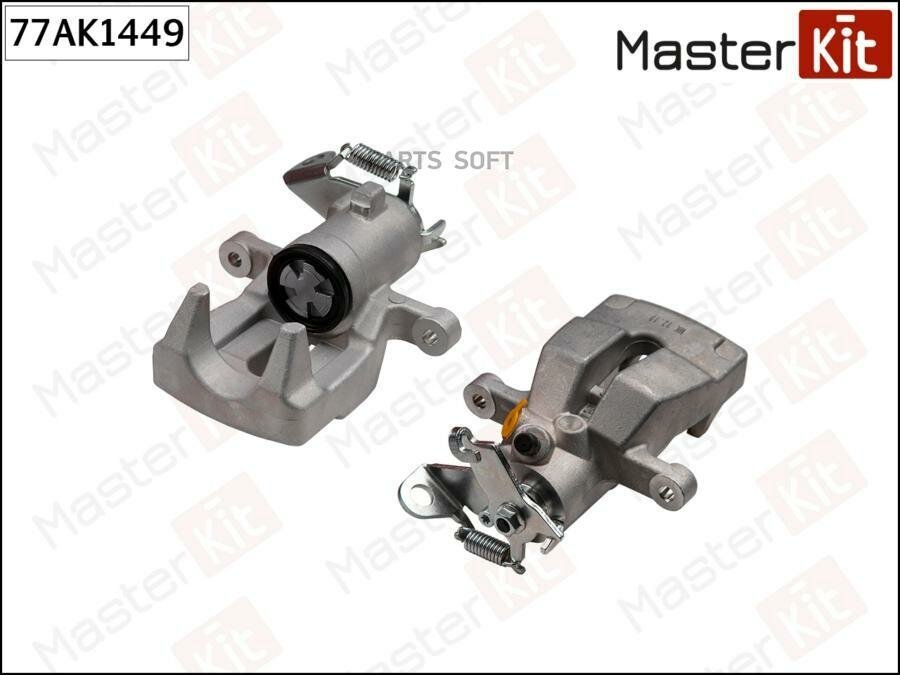 MASTERKIT 77AK1449 Тормозной суппорт зад. прав. Renault MEGANE II (BM0/1_, CM0/1_) 2001 - 2012, MEGANE III (BZ