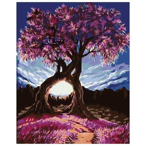 Картина по номерам Розовое дерево, 40x50 см картина по номерам s48 цветущее дерево 40x50