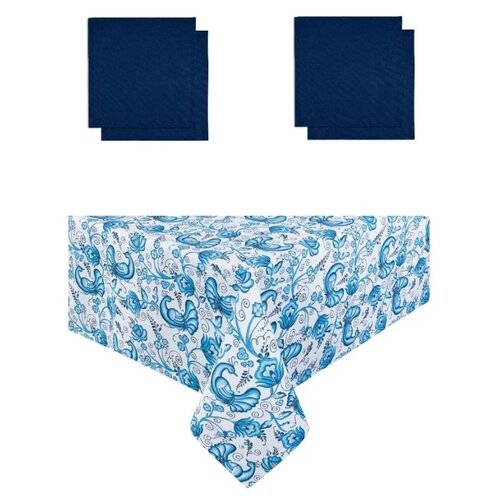 фото Guten morgen скатерть + 4 салфетки sinyaya ptitsa br10899 (110х140 см)