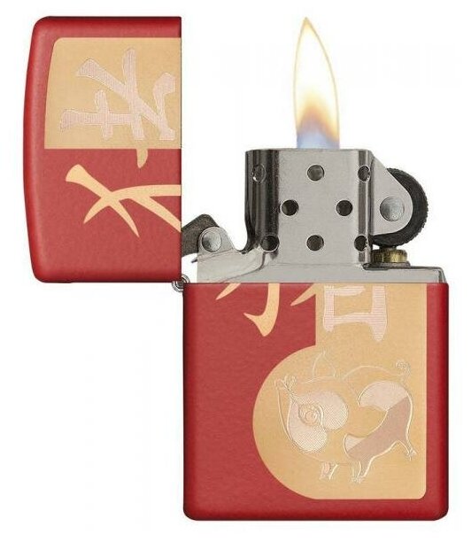 Зажигалка ZIPPO Classic Red Matte - фотография № 2