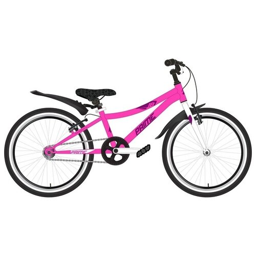 фото Novatrack prime 18" (2020) (велосипед novatrack 18" prime алюм., розовый, тормоза v-brake, короткие крылья)