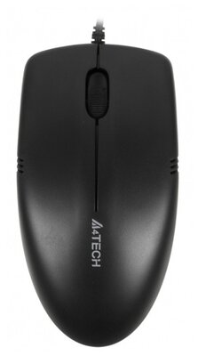 Мышь A4Tech OP-530NU black, 1000 dpi, USB