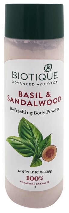 Тальк для тела Biotique Basil & Sandalwood