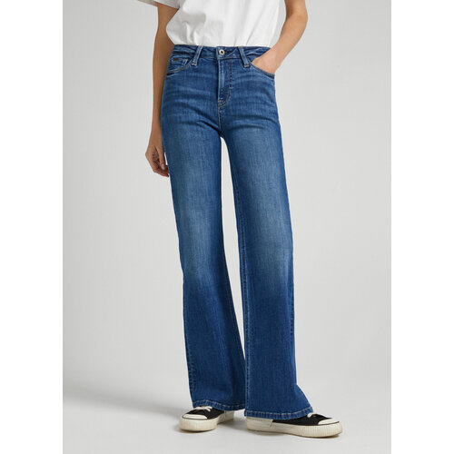 Джинсы клеш Pepe Jeans, размер 28/32, синий брюки клеш pepe jeans размер 29 32 синий