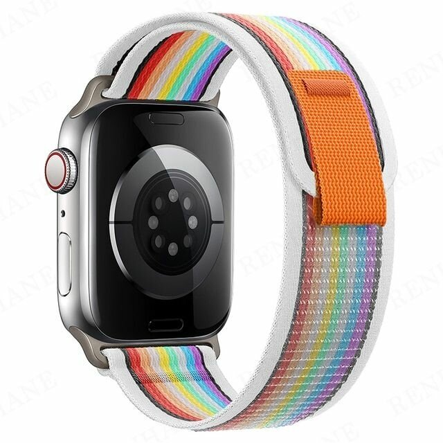 Нейлоновый тканевый ремешок "Trail Loop" для Apple Watch Series 1-8 и Ultra - 42/44/45/49 мм (эпл вотч), разноцветный