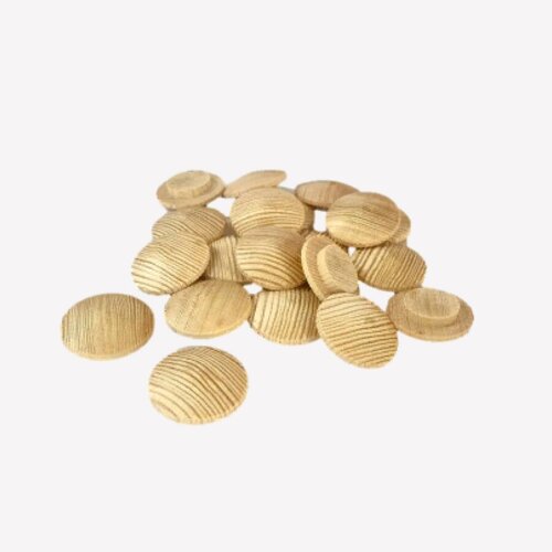 Заглушка деревянная грибок на отверстие 8мм 25шт