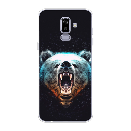 Силиконовый чехол на Samsung Galaxy J8 / Самсунг Галакси Джей 8 Медведь