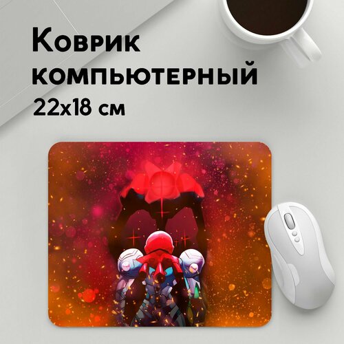 metroid dread [nswitch] Коврик для мышки прямоугольный 220x180x3мм / Metroid Dread / Геймерам / Robo Fight Metroid Dread