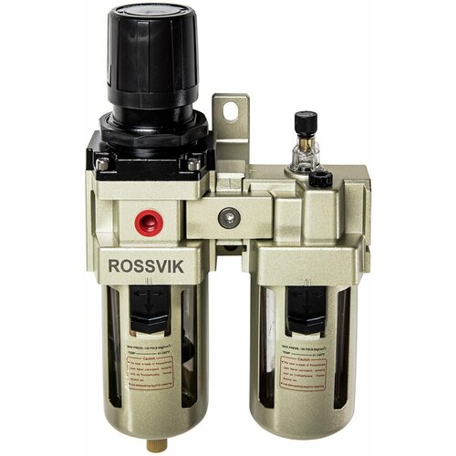 Фильтр регулятор ROSSVIK с манометром + лубрикатор 1/2 блок подготовки воздуха фильтр регулятор лубрикатор 1 4 partner afrl802