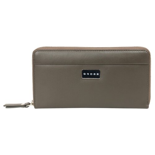 фото Кошелек cross "spanish summer", кожа наппа, фактурная, темно-серый, 19x10x1,9 см