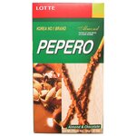 Соломка в шоколадной глазури с миндалем Almond Pepero Lotte 36 г - изображение