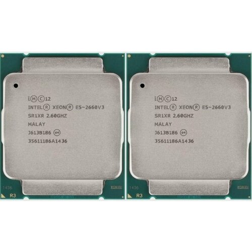 Процессор Intel Xeon E5-2660 v3, 2шт. LGA2011-3, 10 x 2600 МГц, OEM