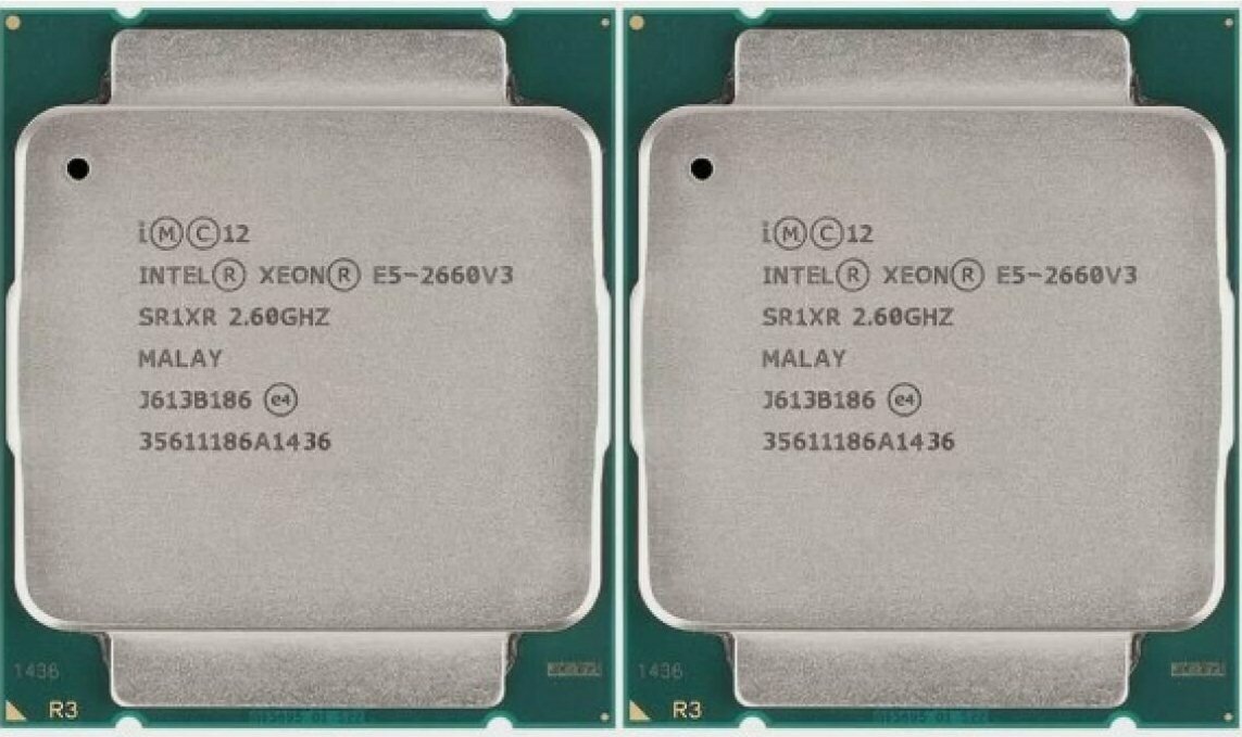 Процессор Intel Xeon E5-2660 v3 2шт. LGA2011-3 10 x 2600 МГц