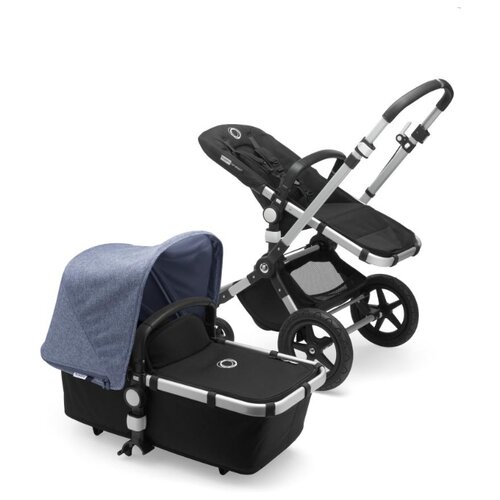 фото Универсальная коляска Bugaboo Cameleon3 Plus (2 в 1) alu/black/blue melange, цвет шасси: серебристый