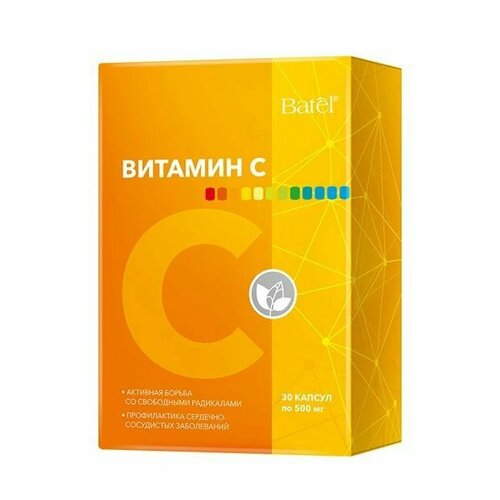 Витамин С Batel 30 капсул по 500 мг