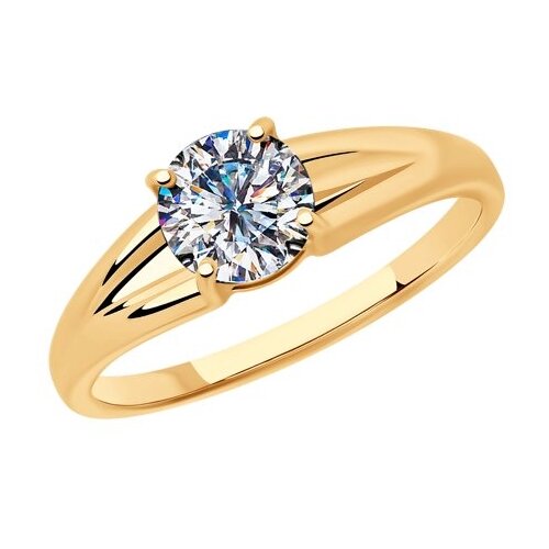 фото Sokolov кольцо из серебра с фианитом 93010799, размер 16.5