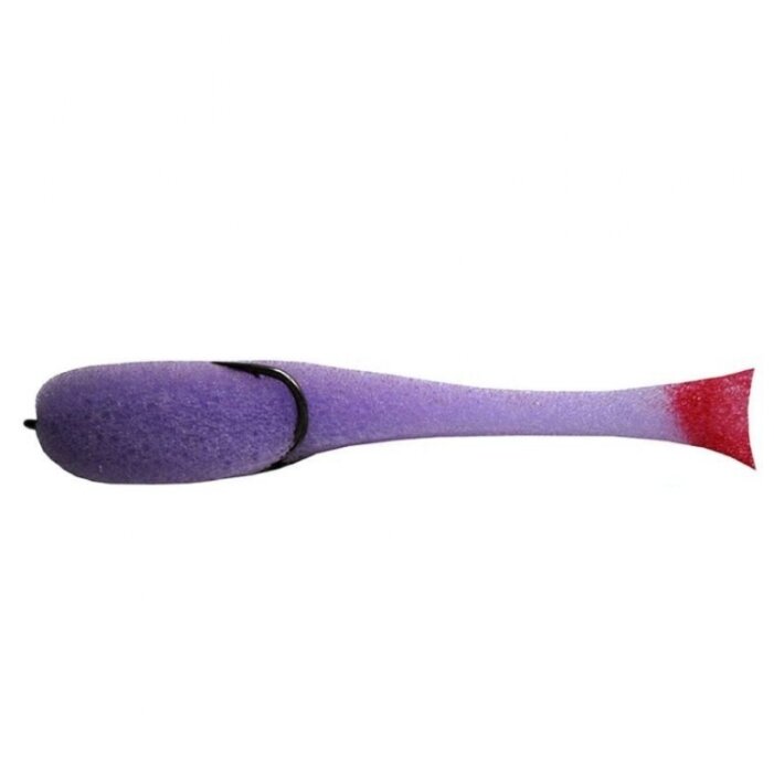 Набор приманок поролон AGP Рыбка фиолетовая 6.5 см 3 шт.