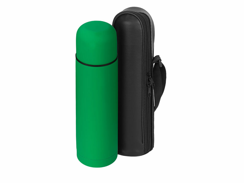 Термос Ямал Soft Touch 500мл, зеленый классический - фотография № 1