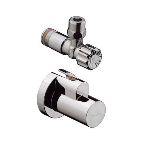 Запорный клапан hansgrohe 1/2 13954000 зажимной, латунь Ду 15 (1/2)