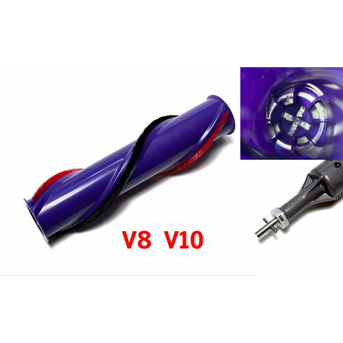 dyson валик турбощетки 967480 03 фиолетовый красный 1 шт Валик для для мотора С крестовиной для Dyson V8 V10 SV10 SV12