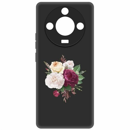 Чехол-накладка Krutoff Soft Case Цветочная композиция для Realme 11 Pro черный чехол накладка krutoff soft case женский день цветочная композиция для realme 7 pro черный