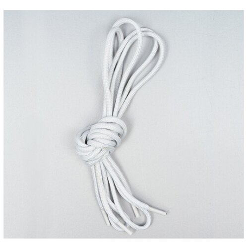 фото Шнурки круглые, 3 мм, 80 см, цвет: белый, 50 комплектов китай