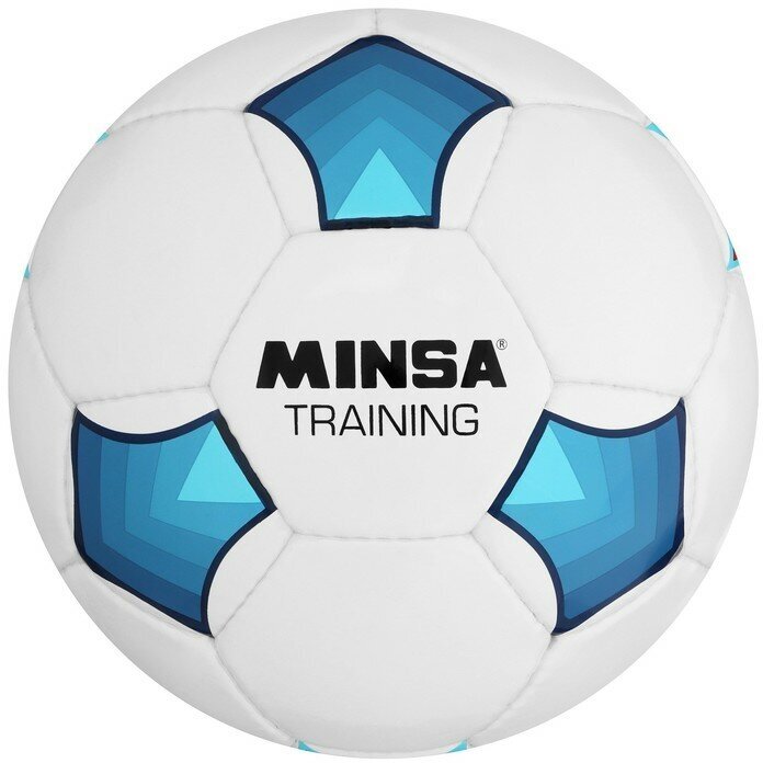 MINSA Мяч футбольный MINSA Training, PU, ручная сшивка, 32 панели, р. 5