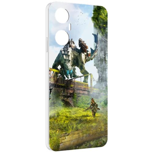 Чехол MyPads Horizon Zero Dawn для Infinix Hot 20 5G задняя-панель-накладка-бампер чехол mypads horizon zero dawn art для infinix hot 12 play задняя панель накладка бампер