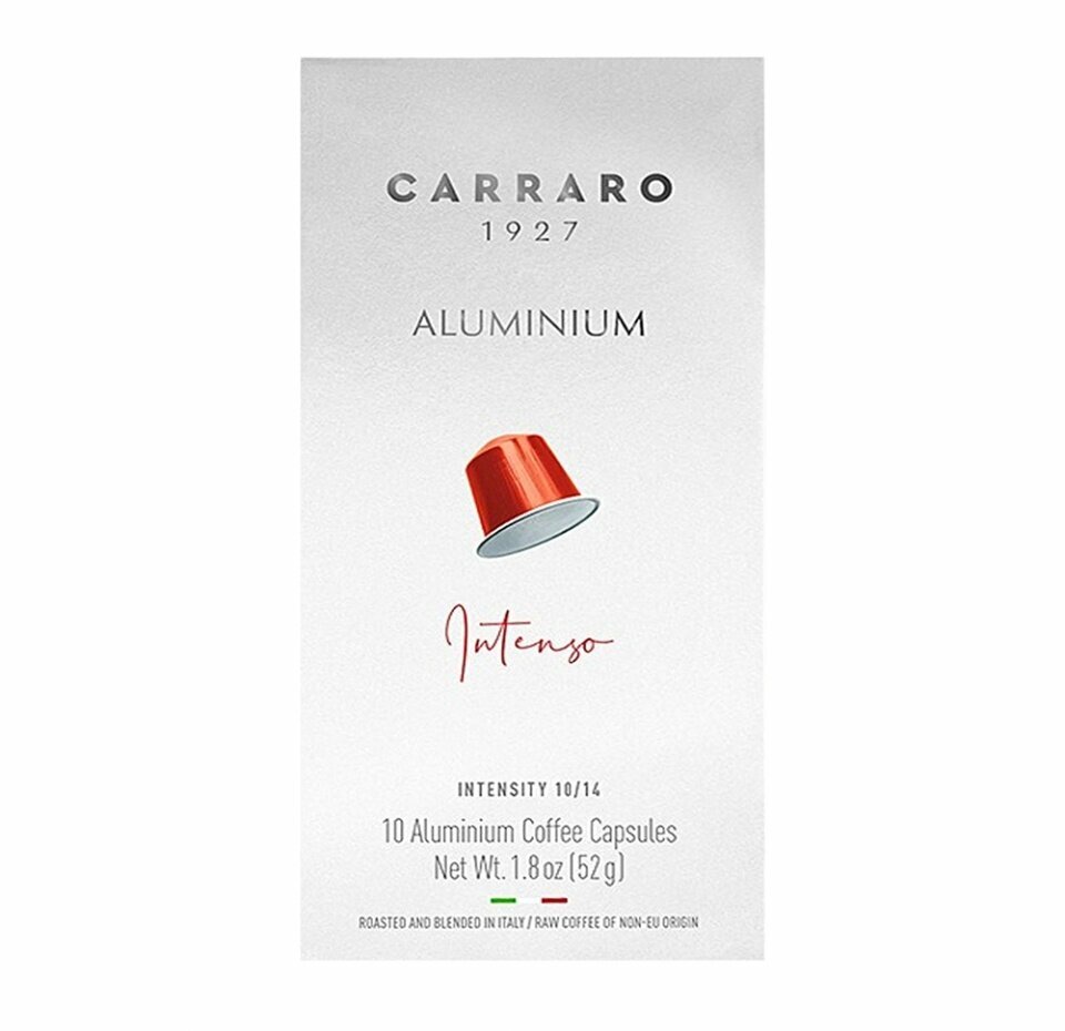 Кофе молотый в алюминиевых капсулах Carraro Intenso 55г, Италия