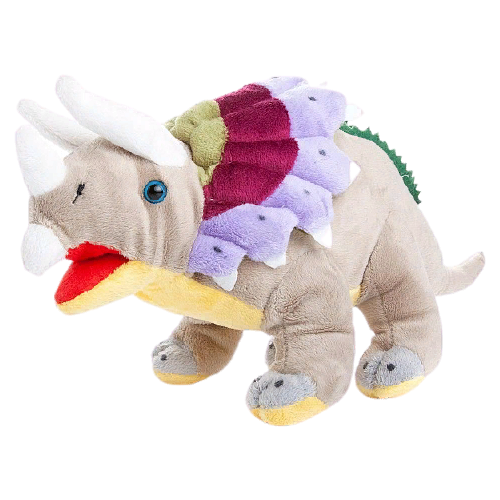 Мягкая игрушка ABtoys Dino World Динозавр Трицераптор, 36 см мягкая игрушка dino world динозавр стегозавр 36 см abtoys 660275 001