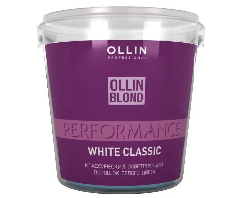 OLLIN Professional Классический осветляющий порошок белого цвета Blond Performance White Classic, 500 мл, 500 г