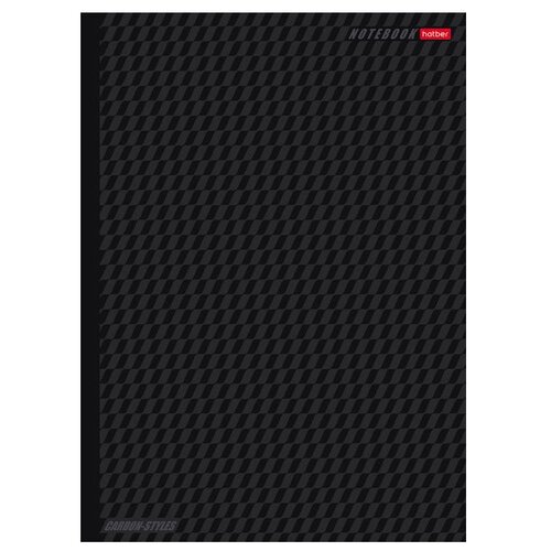 Блокнот Hatber Carbon Style А4, 80 листов 80ББ4влВ1_14359, 3 шт., черный