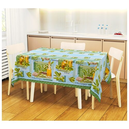 фото Скатерть из рогожки эллада 180х145 текс-дизайн