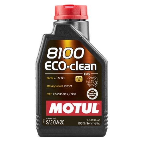 фото Синтетическое моторное масло motul 8100 eco-clean 0w20 1 л