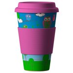 Тамблер BAMBOOCUP Eco Совы, 0.4 л - изображение