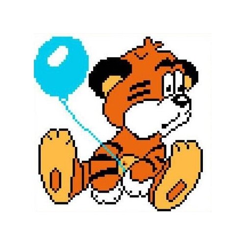 фото Набор тигренок канва с рисунком 15,5х15,5 каролинка кткн 010 (р)