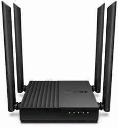 Wi-Fi роутер TP-Link Archer C64, 1167 Мбит/с, 4 порта 1000 Мбит/с, чёрный
