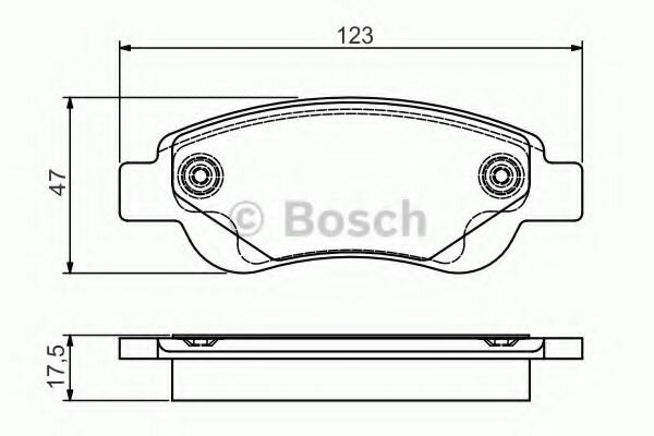 Колодки тормозные дисковые перед Bosch 0 986 495 085