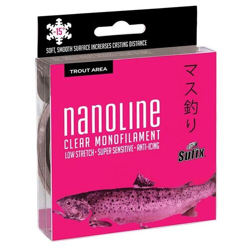 фото Леска sufix nanoline trout прозрачная 100 м 0,10 мм 0.91 кг