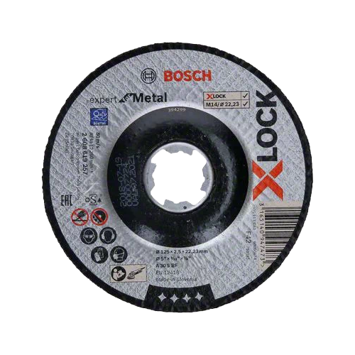 Диск отрезной BOSCH Expert for Metal X-lock 2608619257, 125 мм, 1 шт.