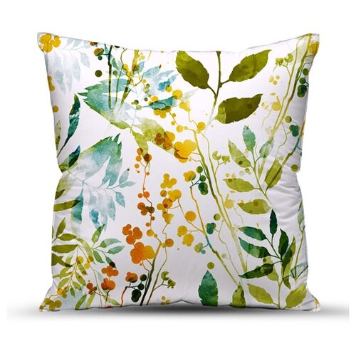 фото Подушка декоративная из габардина с фотопечатью традиция, 4223, ботаника, 40x40