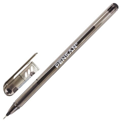Ручка шариковая масляная PENSAN "My-Tech", черная, игольчатый узел 0,7 мм, линия письма 0,35 мм, 2240/25