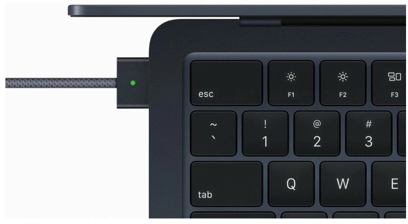 Ноутбук Apple MacBook Air A2941, 15.3", IPS, Apple M2 8 core 8ГБ, SSD 256ГБ, серый космос (mqkp3ru/a) - фото №20