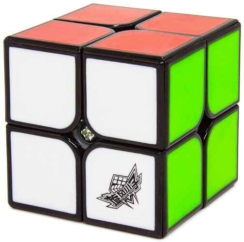 Скоростной Кубик Рубика Cyclone Boys 2x2 FeiZhi 2х2 / Головоломка для подарка / Черный пластик