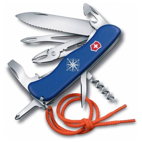 Нож перочинный Victorinox Skipper, 111 мм, 18 функций, синий нож перочинный victorinox forester красный 111 мм 12 функций 0 8363