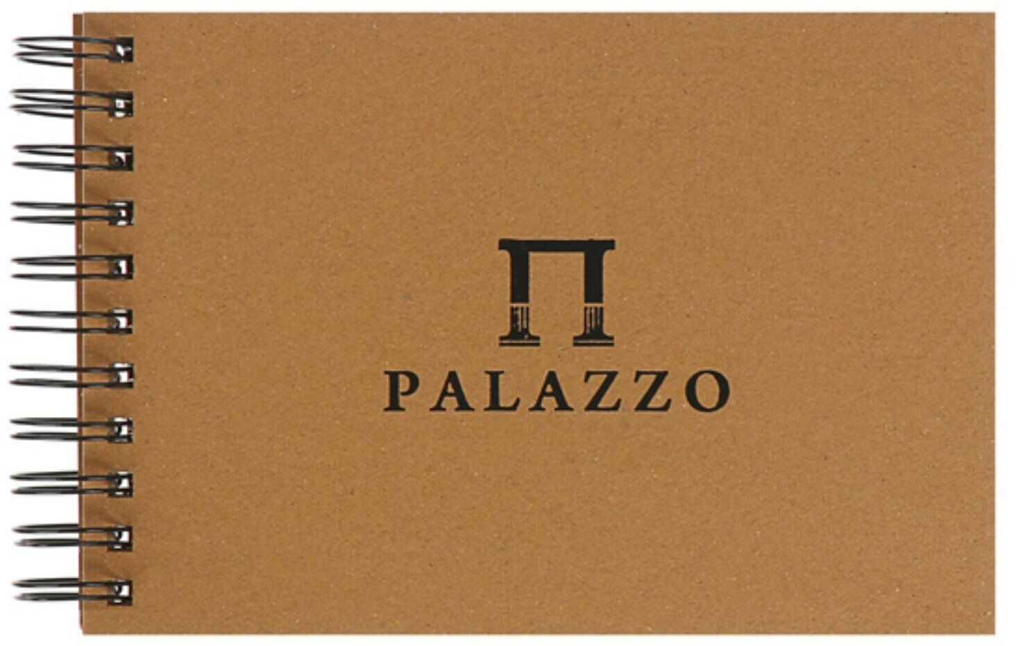 Блокнот-скетчбук А5, 35 листов на гребне Palazzo, блок крафт-бумага 200 г/м²